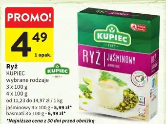 Intermarche Ryż Kupiec wybrane rodzaje oferta