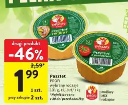 Intermarche Pasztet Profi wybrane rodzaje oferta