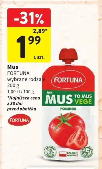 Intermarche Mus Fortuna wybrane rodzaje oferta