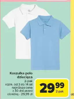Carrefour Koszulka polo dziecięca oferta