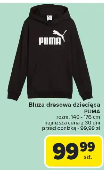 Carrefour Bluza dresowa dziecięca Puma oferta