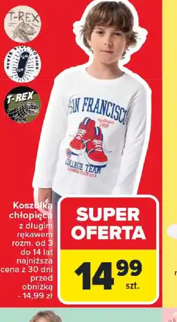 Carrefour Koszulka chłopięca z długim rękawem oferta