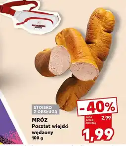 Kaufland Pasztet wiejski wędzony Mróz oferta
