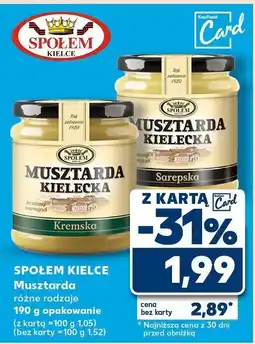 Kaufland Musztarda kielecka Społem oferta