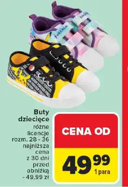 Carrefour Buty dziecięce oferta