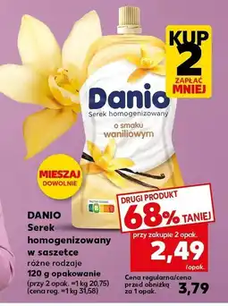 Kaufland Serek Danio homogenizowany waniliowy Danone oferta