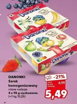Kaufland Serek Danonki homogenizowany Danone oferta