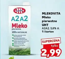 Kaufland Mleko Mlekovita pierwotne UHT A2A2 oferta