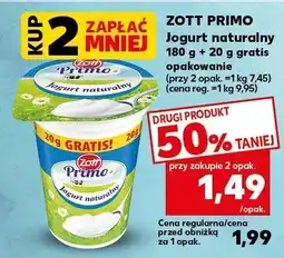 Kaufland Jogurt Zott Primo naturalny oferta