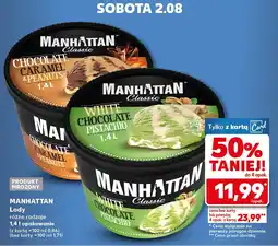Kaufland Lody Manhattan Classic White Chocolate Pistachio oferta