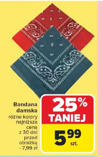Carrefour Bandana damska oferta