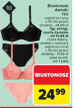 Carrefour Biustonosz damski TEX oferta
