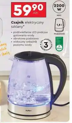 Biedronka Czajnik elektryczny szklany oferta