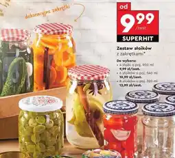 Biedronka Zestaw słoików z zakrętkami oferta