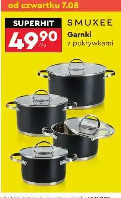 Biedronka Garnki z pokrywkami oferta
