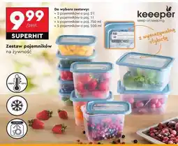 Biedronka Zestaw pojemników na żywność oferta