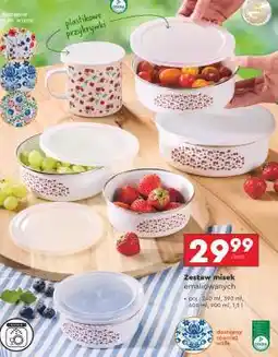 Biedronka Zestaw misek emaliowanych oferta