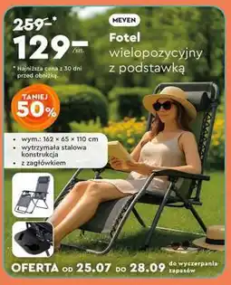 Biedronka Fotel wielopozycyjny z podstawką oferta