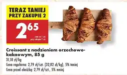 Biedronka Croissant z nadzieniem orzechowo kakaowym , 85 g oferta