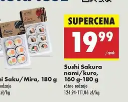 Biedronka Sushi Sakura nami/kuro, 160 g-180 g oferta
