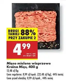 Biedronka Mięso mielone wieprzowe Kraina Mięs, 400 g oferta