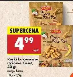 Biedronka Rurki kokosowo-ryżowe Kaset, 40 g oferta