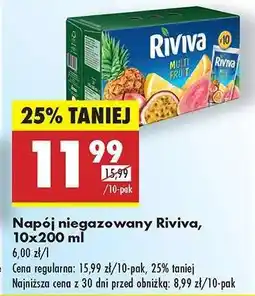 Biedronka Napój niegazowany Riviva, 10x200 ml oferta
