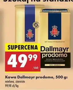Biedronka Kawa Dallmayr prodomo 500 g oferta