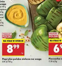 Biedronka Papryka polska zielona na wagę oferta