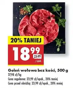 Biedronka Goleń wołowa bez kości 500 g oferta