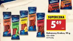Biedronka Kabanosy Krakus, 95 g oferta
