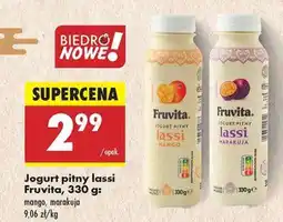 Biedronka Jogurt pitny lassi Fruvita, 330 g oferta