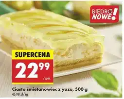 Biedronka Ciasto śmietanowiec z yuzu, 500 g oferta