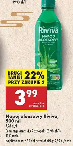 Biedronka Napój aloesowy Riviva, 500 ml oferta