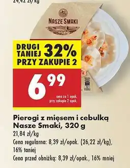 Biedronka Pierogi z mięsem i cebulką Nasze Smaki 320 g oferta