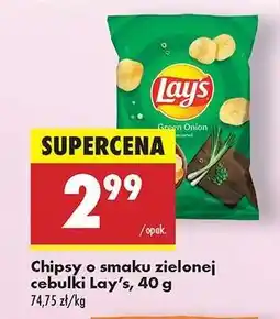 Biedronka Chipsy o smaku zielonej cebulki Lay’s, 40 g oferta