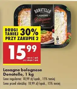 Biedronka Lasagne bolognese Donatello, 1 kg oferta