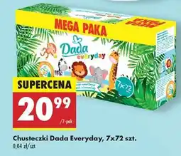 Biedronka Chusteczki Dada Everyday 7x72 szt oferta