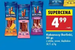Biedronka KABANOSY BERLINKI 85 G oferta