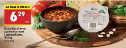 Biedronka Zupa fasolowa z pomidorami i szpinakiem, 450 g oferta