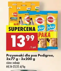 Biedronka Przysmaki dla psa Pedigree, 3x77 g - 3x200 g oferta