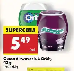 Biedronka Guma Airwaves lub Orbit, 42 g oferta