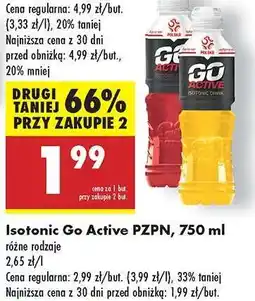Biedronka Isotonic Go Active PZPN, 750 ml oferta