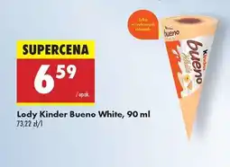 Biedronka Lody Kinder Bueno White, 90 ml oferta