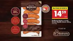 Biedronka Kiełbasa śląska z szynki Kraina Wędlin Select 450 g oferta