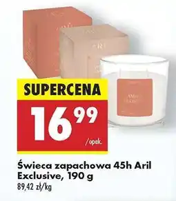 Biedronka Świeca zapachowa 45h Aril Exclusive, 190 g oferta