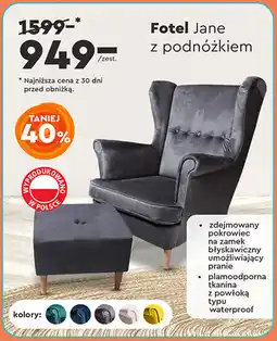 Biedronka Fotel z podnóżkiem oferta