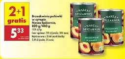 Biedronka Brzoskwinia połówki w syropie Nasza Spiżarnia oferta