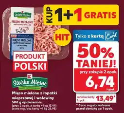 Kaufland Mięso mielone z łopatki wieprzowej i wołowiny 1+1 GRATIS Kaufland oferta