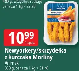 E.Leclerc Nuggetsy/skrzydełka z kurczaka Morliny Animex oferta